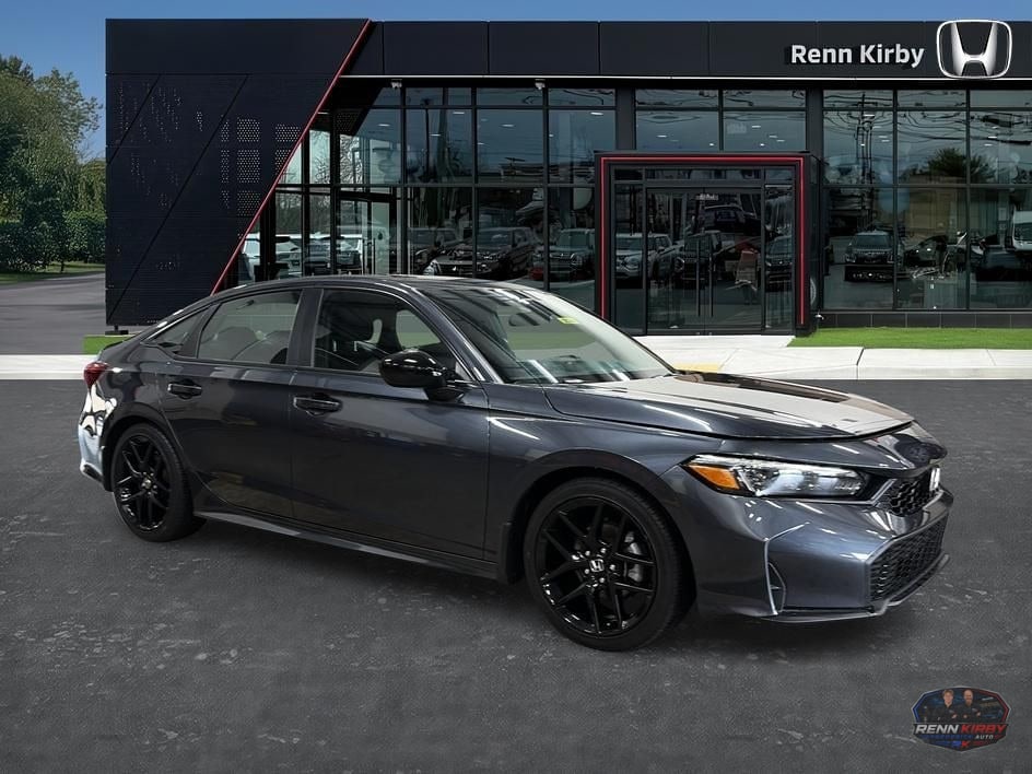 Gray 2025 Honda Civic Sedan Front-Wheel Drive Automatic