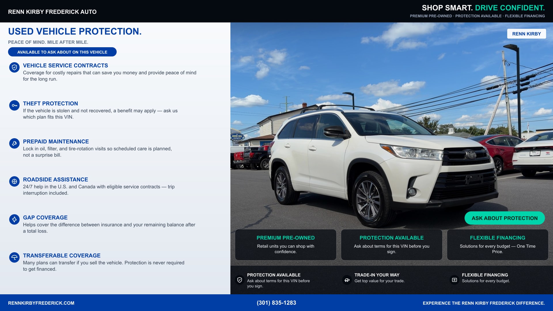 White 2017 Toyota Highlander SUV / Crossover All-Wheel Drive Automatic