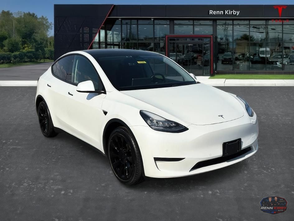 White 2021 Tesla Model Y SUV / Crossover All-Wheel Drive Automatic