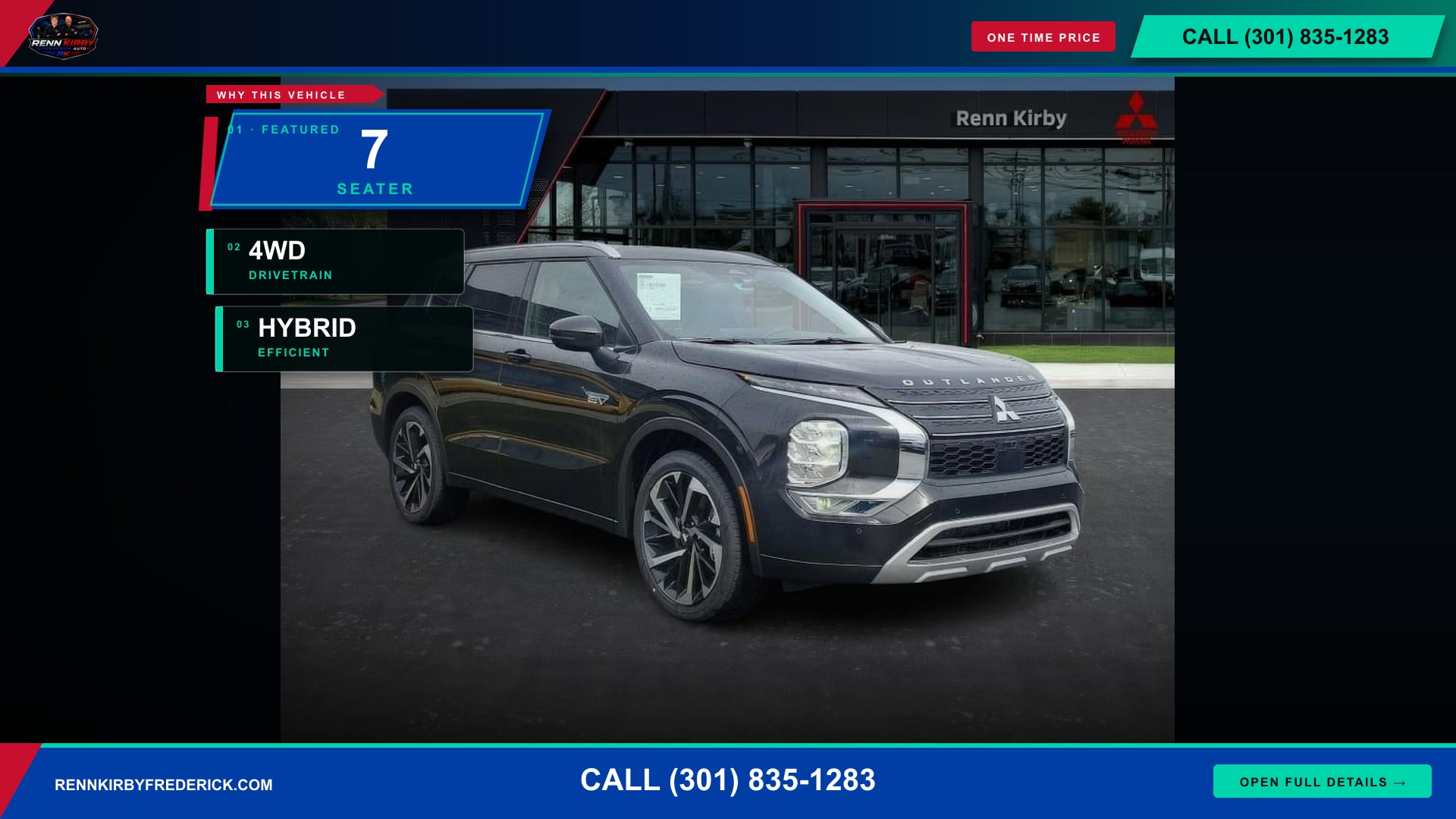 Black 2025 Mitsubishi Outlander Hybrid Plug-in SUV / Crossover All-Wheel Drive Automatic